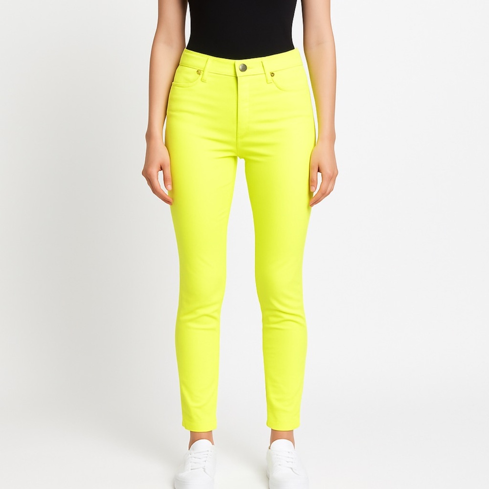 Bright Yellow Stretch Jeans! High Quality